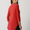 Joseph Ribkoff Asymmetric Tunic Style: 161066TT - RED - Image 4