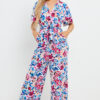 Multi Printed Jumpsuit - Blue/Pink - Image 8