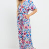 Multi Printed Jumpsuit - Blue/Pink - Image 5