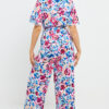 Multi Printed Jumpsuit - Blue/Pink - Image 6