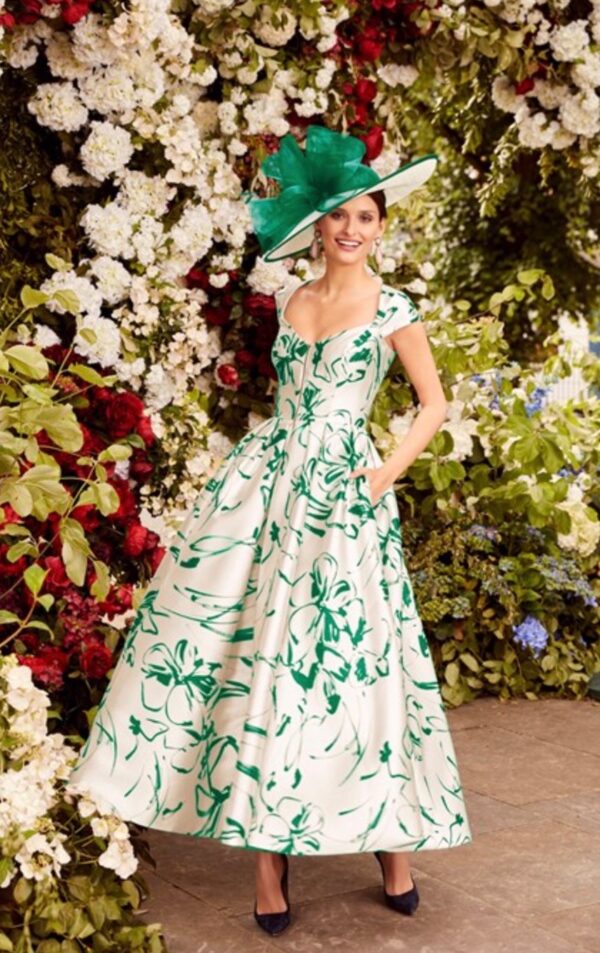 Veni Infantino Dress Style 992008B - Ivory/Shamrock