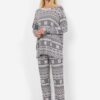 Soya Concept Festive Collection Fair Isle Lounge Set - Grey