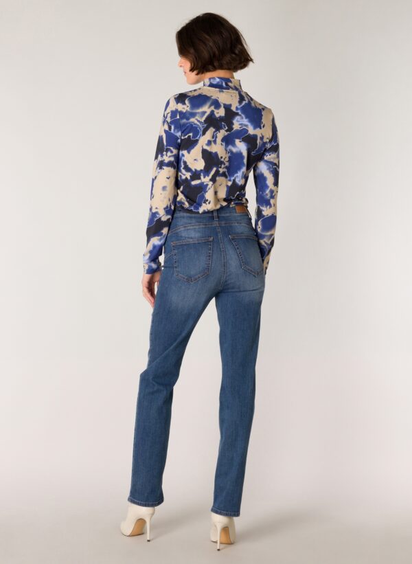 Omani Printed Stretch Top - Image 4