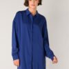 Longline Blouse - Night Blue