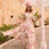 Invitations By Veni Infantino Dress Style 36012 - Rose Green Print