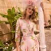Invitations By Veni Infantino Dress Style 36012 - Rose Green Print - Image 2