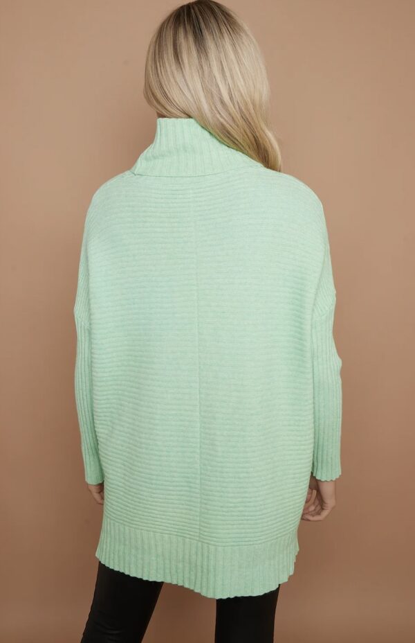 Ribbed Jumper - Pale Green - Image 4