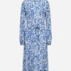 Floral Button-Up Viscose Dress by Soya Concept - Blue - Image 5