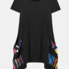 Silky Knit Stripe Print Handkerchief Tunic- Style 252054 - Image 3