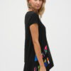 Silky Knit Stripe Print Handkerchief Tunic- Style 252054 - Image 4
