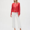 Foiled Faux Suede Boxy Jacket - Style 252918 - Image 2